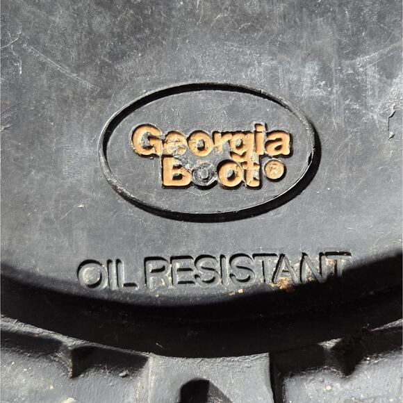 Mens Size 13M Waterproof Oil Resistant GEORGIA BOOT Work Boot Brown Lace Up - Picture 9 of 11